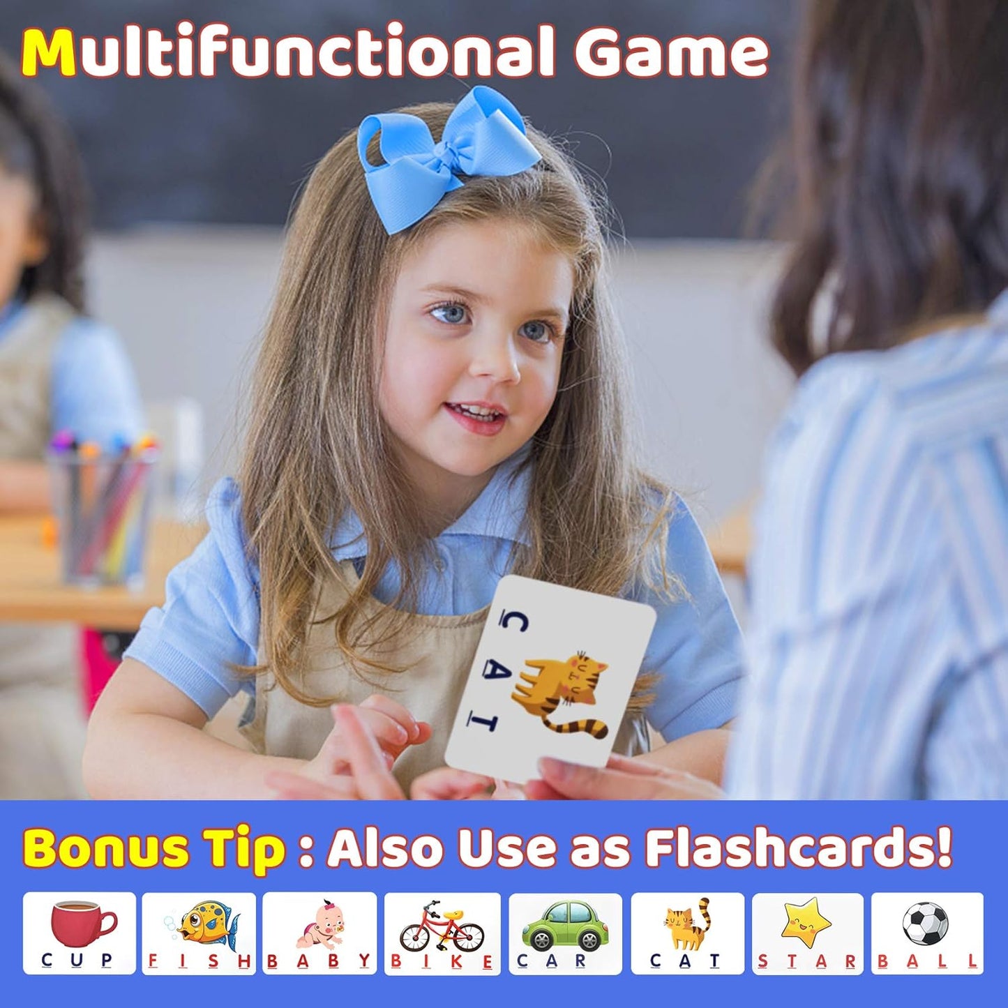 Educational Toys for 3 4 5 Year Old Boys Gift, Matching Letter Game Preschool ABC Learning Toys for