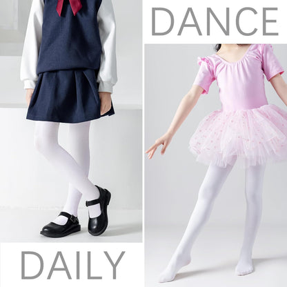 Ballet Tights Girls Dance Tights School Girl Footed Leggings Kids Ultra Soft Pantyhose Stockings