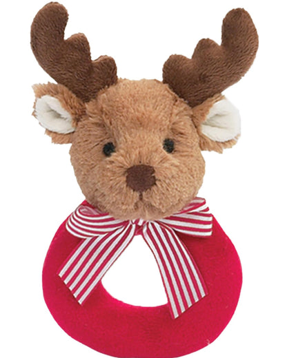 Bearington Baby Lil’ Reindeer Christmas, 5.5 Inch Christmas Reindeer Plush Stuffed Animal, Soft