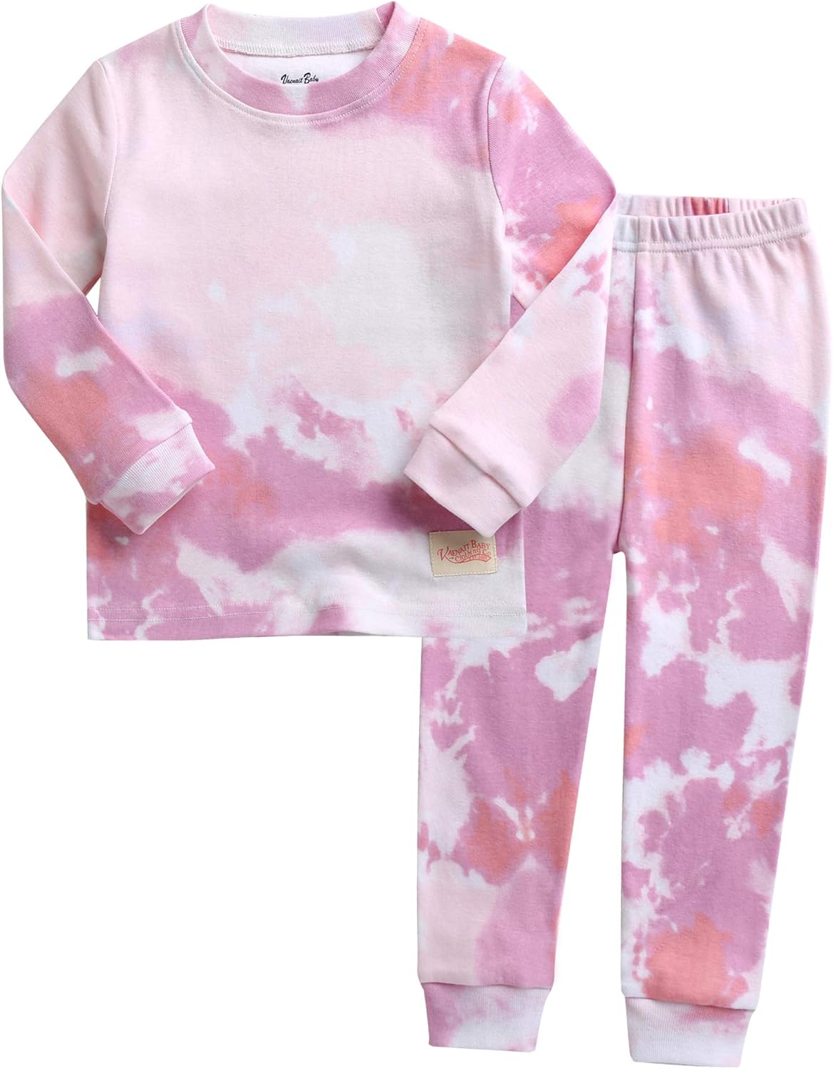 VAENAIT BABY 12M-12Y Toddler Kids Boys Girls 100% Cotton Marbling Tiedye Sung Fit Sleepwear Pajamas