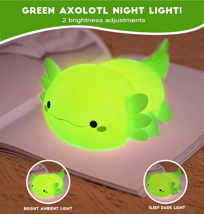 DREAMING MY DREAM Axolotl Night Light for Kids,Cute Axolotl Gifts lamp Rechargeable Light Table