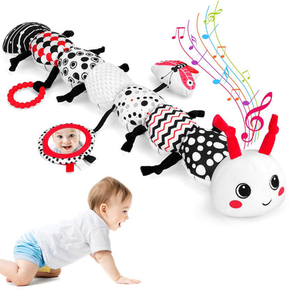 Baby Toys 0-12 Months - Musical Caterpillar Stuffed Animal Soft Plush Toys for Infant Girls Boys 3