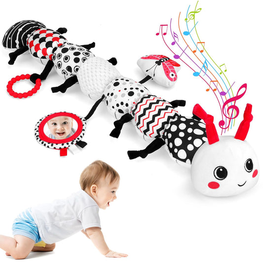 Baby Toys 0-12 Months - Musical Caterpillar Stuffed Animal Soft Plush Toys for Infant Girls Boys 3