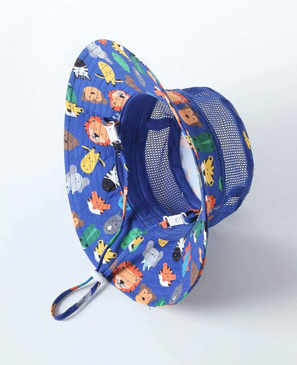 Home Prefer UPF50+ Wide Brim Sun Hat Boys Girls Sun Protection Hat Zoo Beach Swim Safari Bucket Hat
