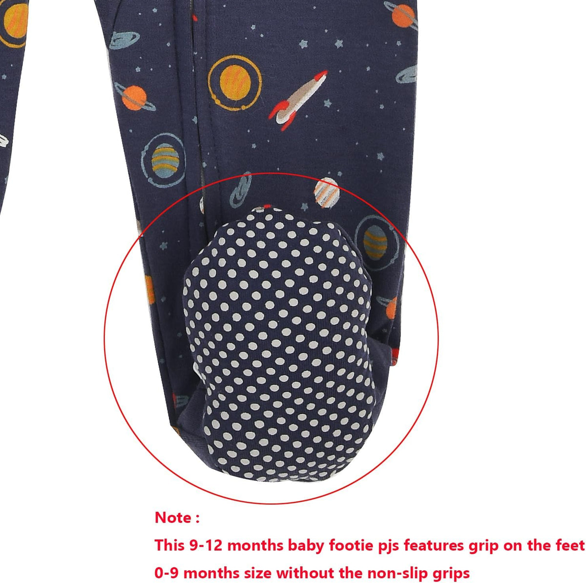 Aablexema Baby Footie Pajama with Mitten Cuffs, Double Zipper Infant Cotton clothes Sleeper Pjs