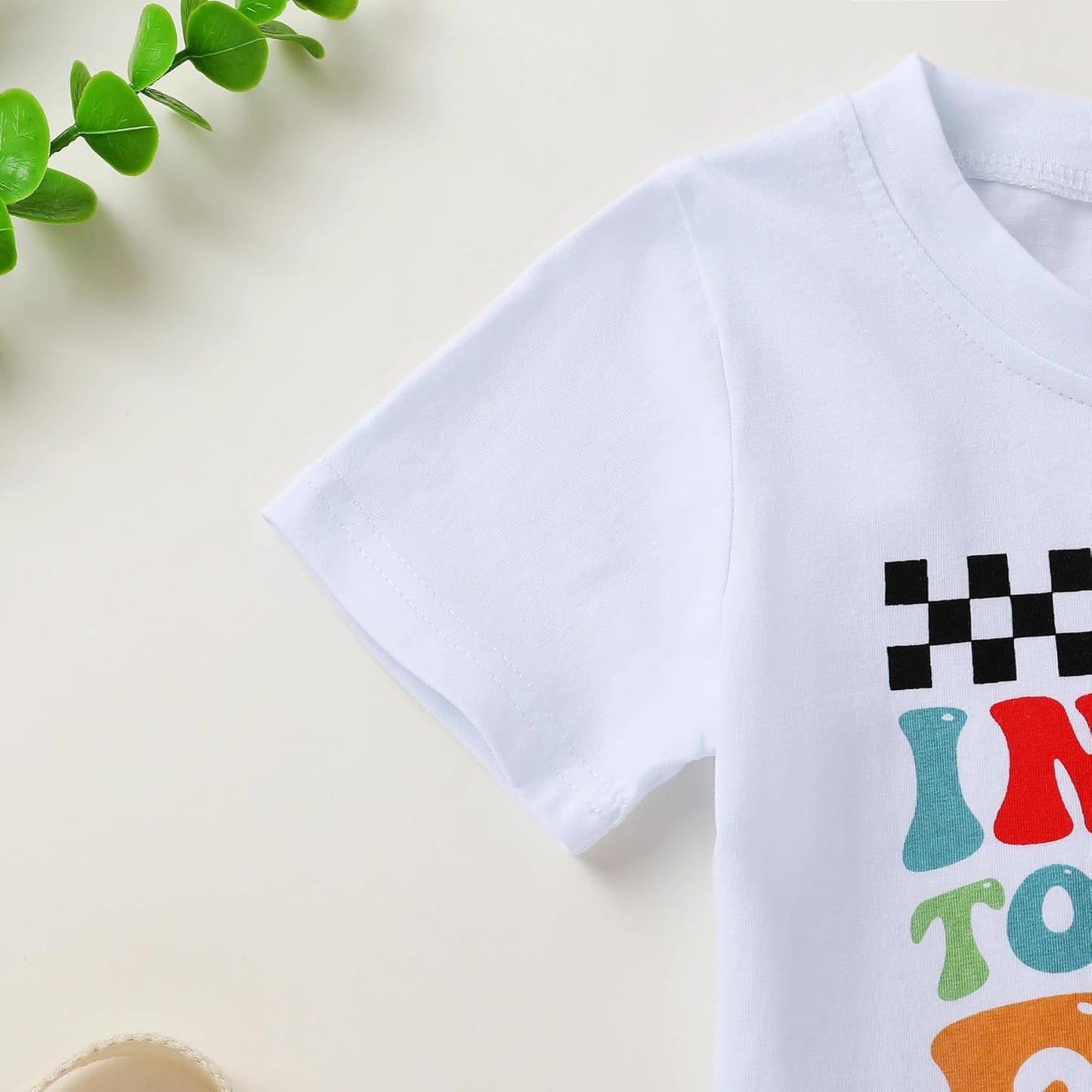 Happy Town Toddler Clothes Baby Boy Girl Smiley Face Shirt Short Sleeve T-Shirt Tee Summer Tops