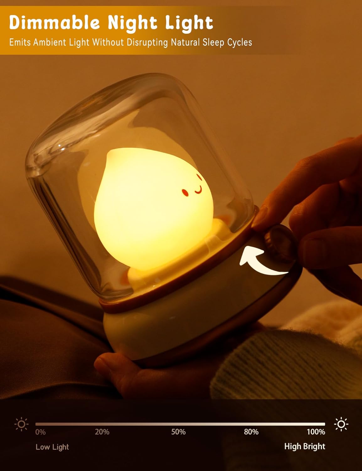 Cute Chibi Flame Lamp, Anime Cozy Lights, Retro Rechargeable Night Light, Decor, Cute Desk
