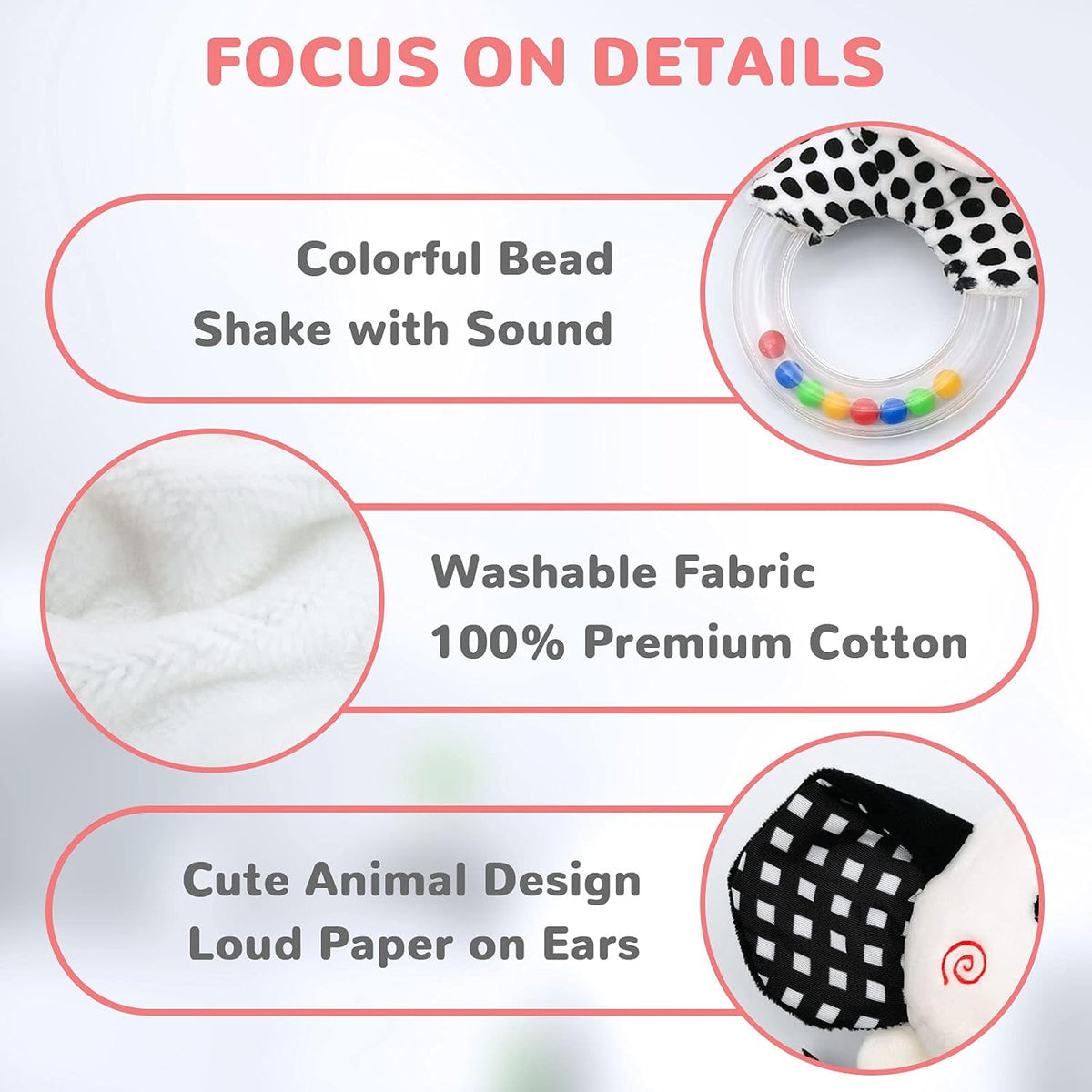 Baby Rattles 0-6 Months Newborn Toys Infant Toys 0-6 Months Rattles for Babies 0-6 Months Baby Toys