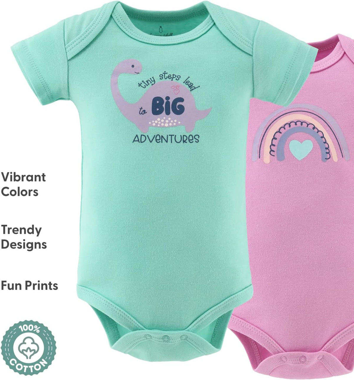 The Peanutshell Baby Girls' Bodysuits, Baby Girl Clothes, Newborn to 24m Baby Outfits, New Born