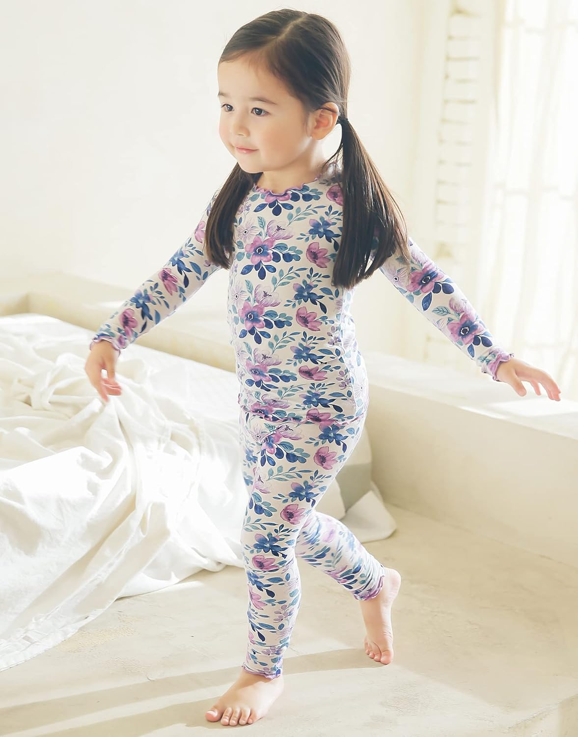 VAENAIT BABY 6M-12Y Kids Unisex Girls & Boys Soft Comfy Modal Tencel Sleepwear Pajamas 2pcs or 4pcs