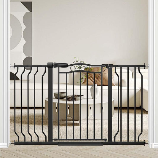 Fairy Baby 29.5"-53.1" Extra Wide Baby Gate for Doorways, Stairs Gate for Kids Toddler, Pressure
