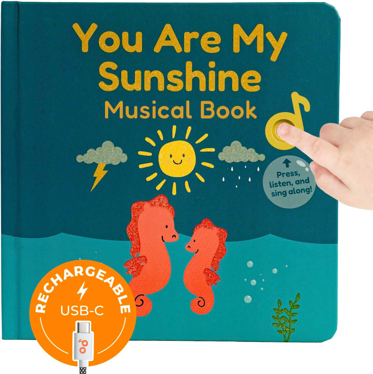 Cali's Books You are My Sunshine Nursery Rhymes | Interactive Sound Book | Musical Toys for