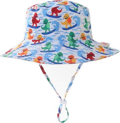 Home Prefer UPF50+ Wide Brim Sun Hat Boys Girls Sun Protection Hat Zoo Beach Swim Safari Bucket Hat