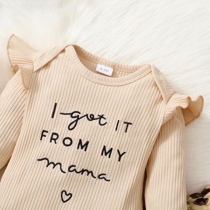 Newborn Baby Girl Clothes, Infant Girl Outfits Long Sleeve Ruffle Romper + Floral Pants + Headband