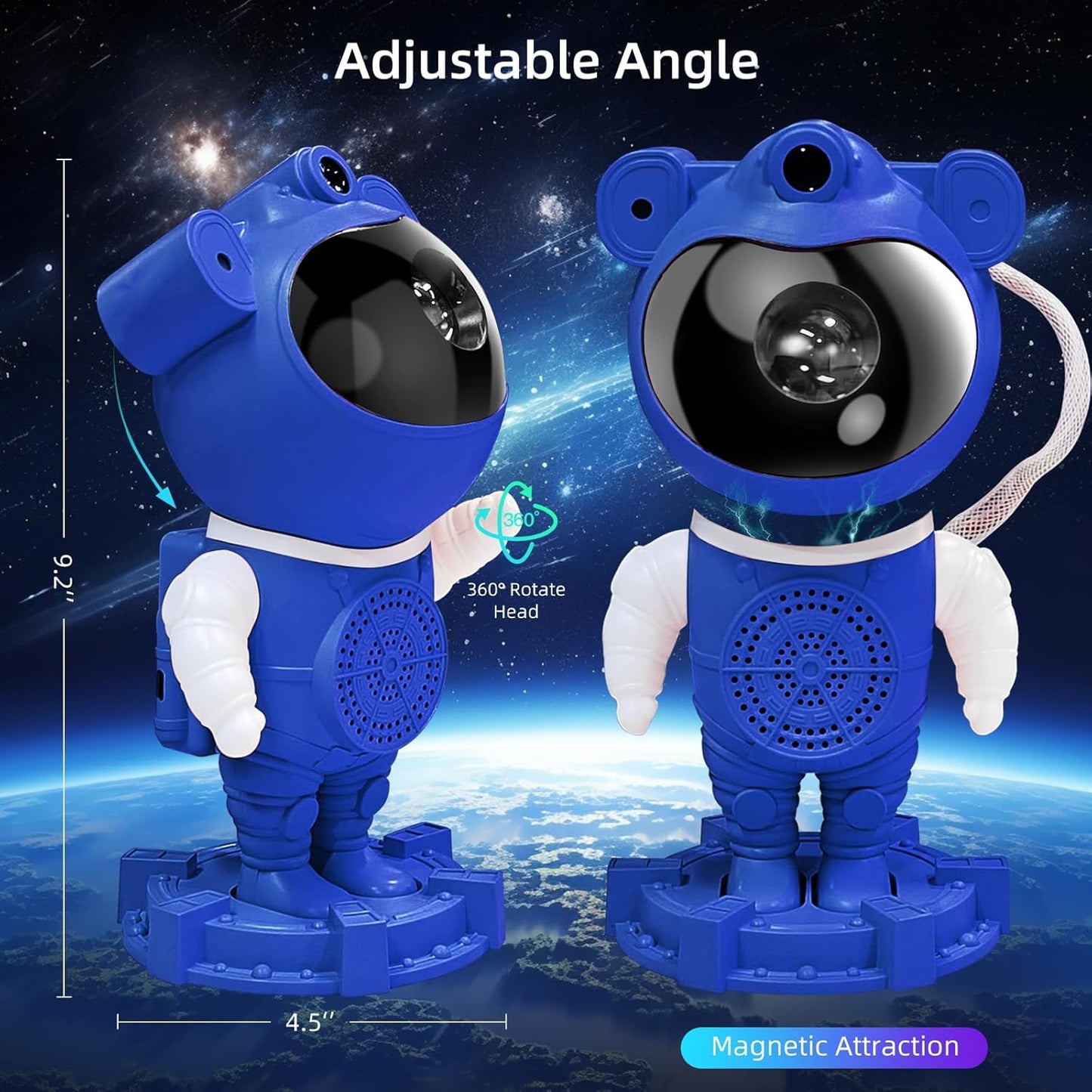 Astronaut Galaxy Projector Night Light for Kids Room,Bedroom Decoration, LED Lights, Star Projector