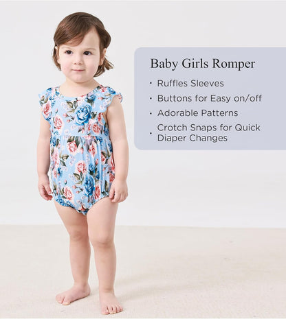 Bamboo Viscose Baby Romper Infant Girl Ruffle Sleeveless Newborn Baby Girl Bodysuit