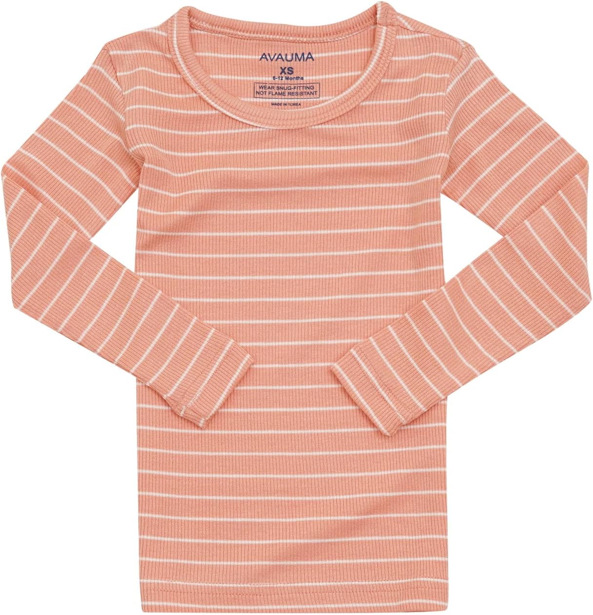 AVAUMA Stripe Pattern Baby Boys Girls Pajama Set Kids Toddler Snug fit Ribbed Sleepwear pjs for