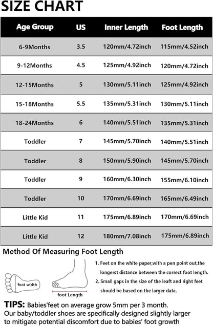 MORENDL Baby Toddler Walking Socks Non-Slip Breathable Unisex Casual Sneakers