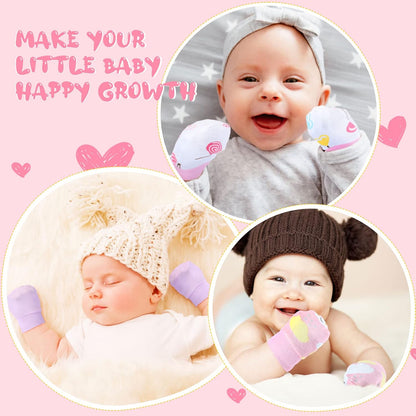 6 Pairs Newborn Baby Mittens No Scratch Gloves Infant Toddler Anti Scratch Essentials Unisex Cotton