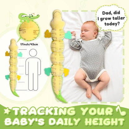 Baby Toys 0 to 12 Months, Musical Stuffed Animals Activity Soft Toy with Multi-Sensory Crinkle