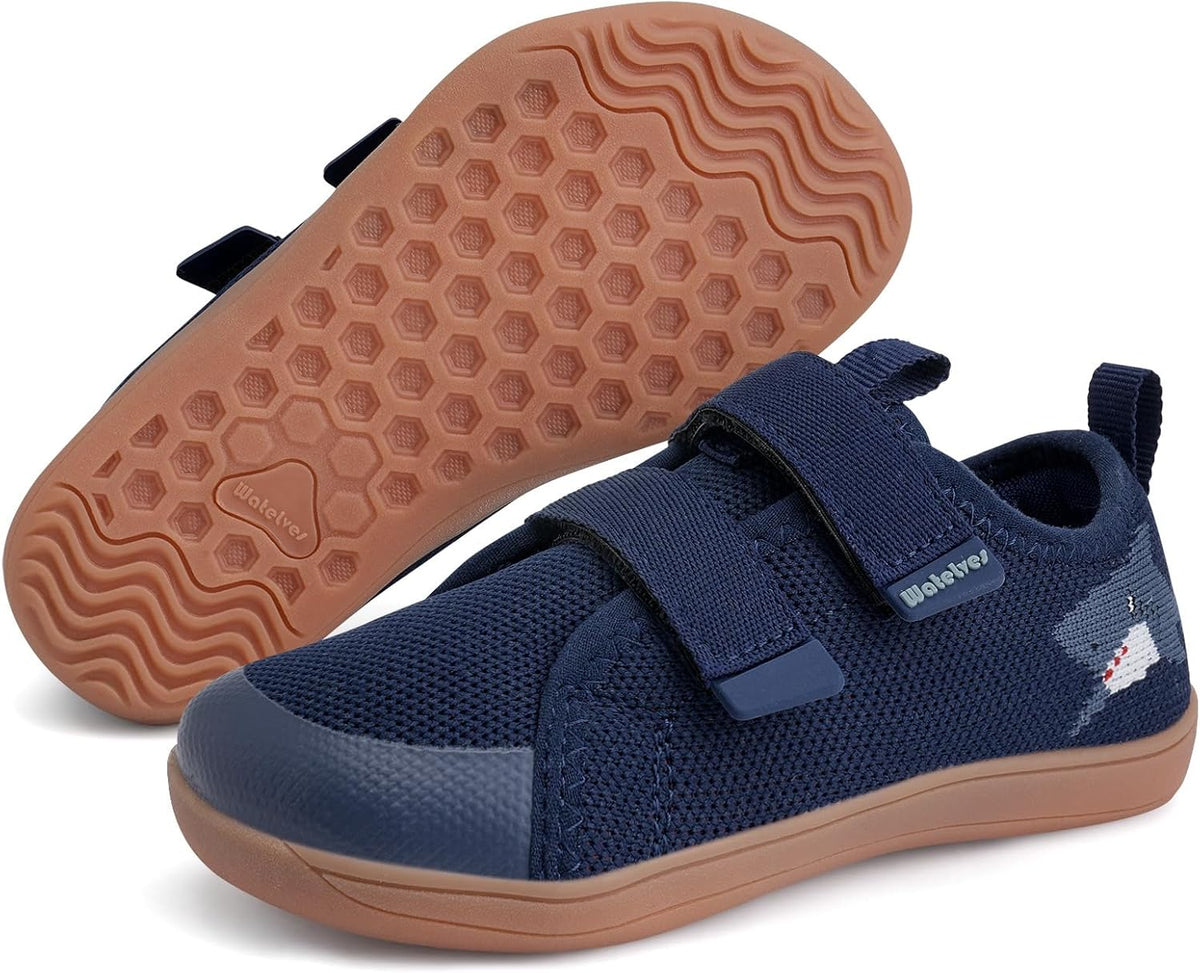 WateLves Toddler Little Kids Wide Barefoot Shoes The First Walking Shoes Girls Boys Breathable Zero