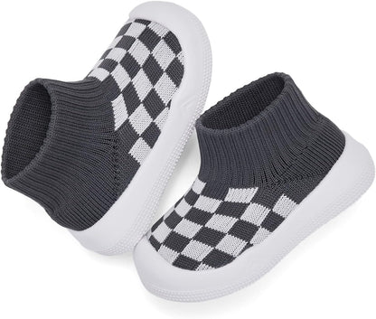 Eashi Baby Boy Girl Non-Skid Indoor Infant Walking Shoes Breathable Warm Elastic Sock Shoes with