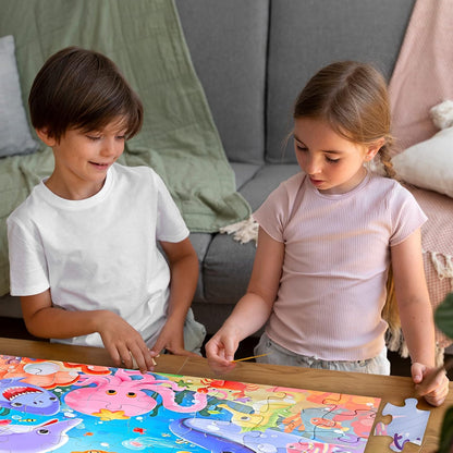 Jumbo Floor Puzzle for Kids Underwater Jigsaw Large Puzzles 48 Piece for Toddler Children Learning