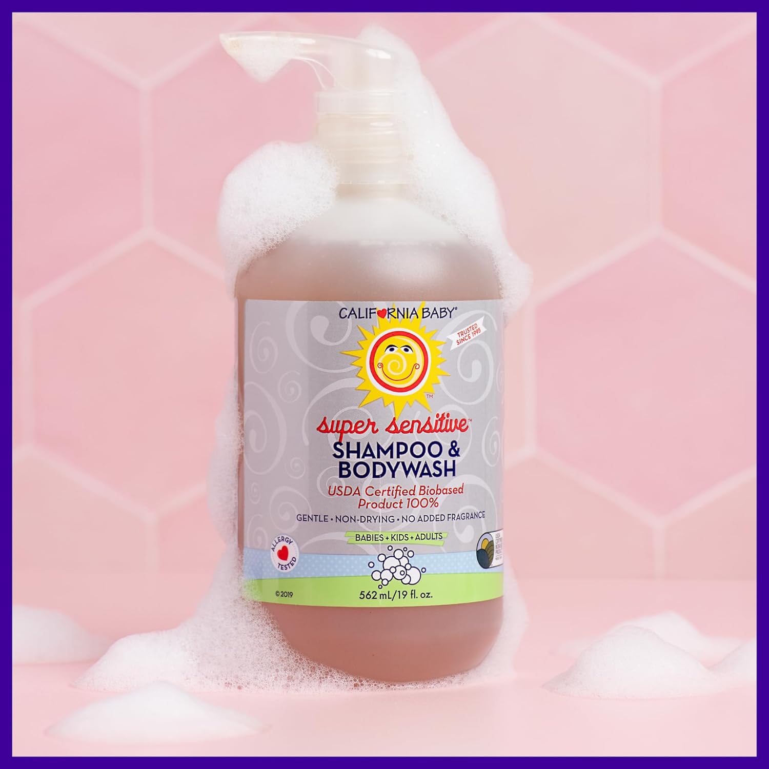 California Baby Super Sensitive Baby Shampoo and Conditioner Set | 100% Plant-Based | 19oz