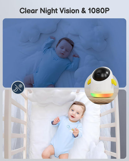 Baby Monitor with 2 Cameras and Audio WiFi/No WiFi: Baby Monitor WiFi Smartphone APP Control
