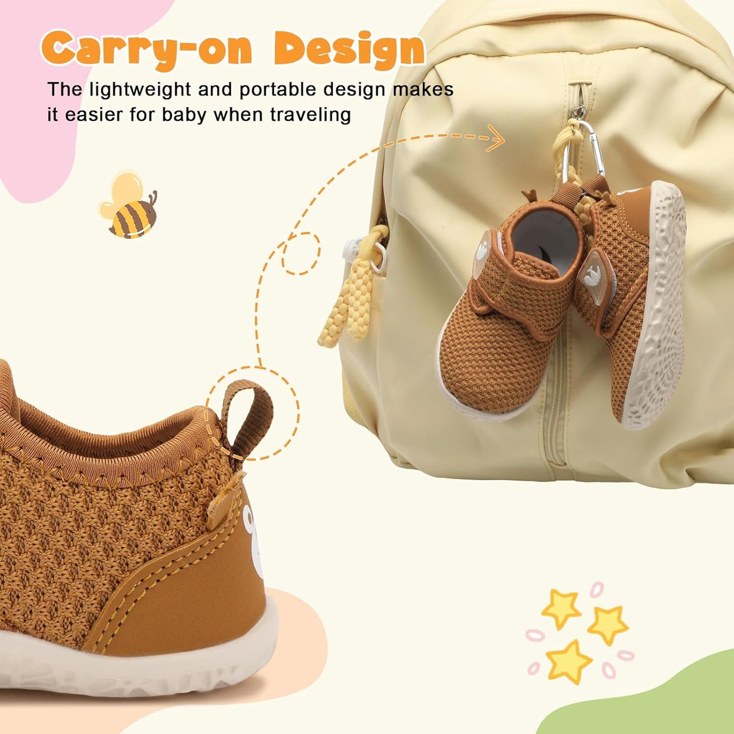 FEETCITY Baby Walking Shoes Barefoot Baby Shoes Infant Sneakers Newborn Crib Shoe Lightweight