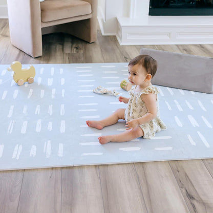 Baby Play Mats for Floor - Shoreline (6x6ft) - Premium EVA Foam Play Mat for Babies & Toddlers
