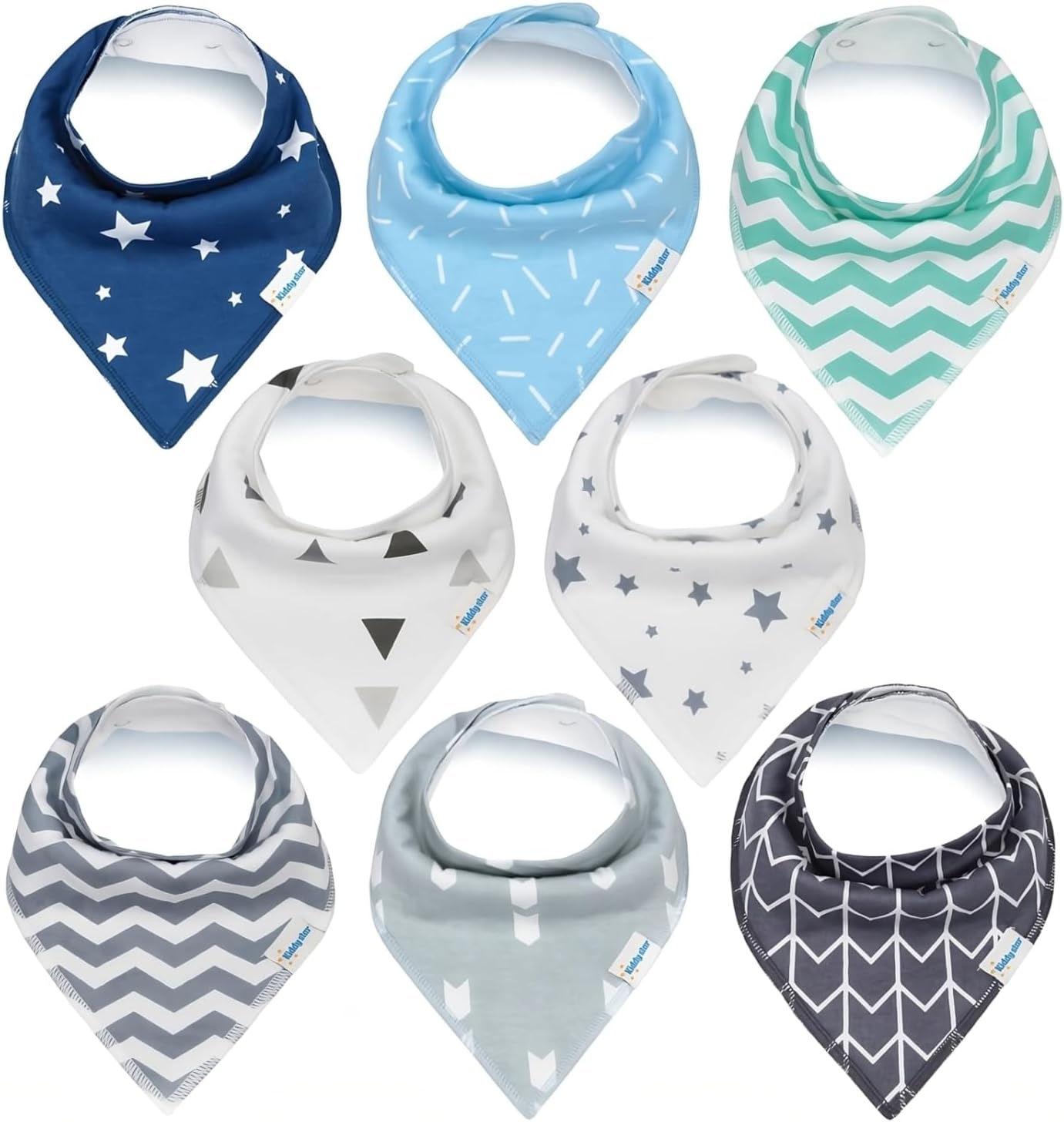 Organic Cotton Baby Bibs – Soft Teething & Drool Bib for Newborns & Toddlers – Hypoallergenic