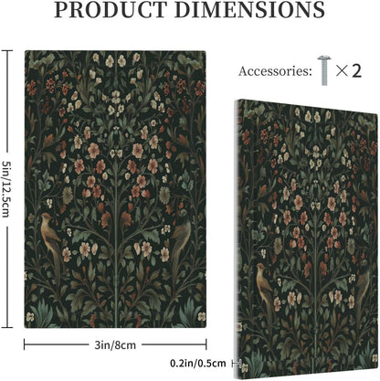 Light Switch Cover Plate Vintage Morris Colorful Flower Green Leaf 1 Gang No Device Blank