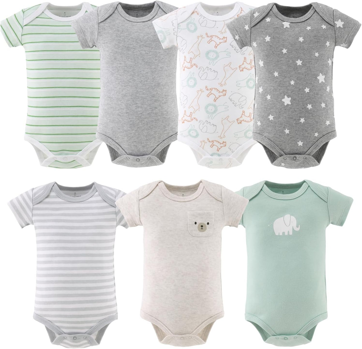 The Peanutshell Baby Bodysuits for Boys or Girls, Gender Neutral Baby Clothes, Newborn to 24m Baby