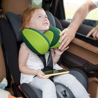 INFANZIA Kids Chin Supporting Travel Neck Pillow, Helps Support Head and Neck, Comfortably Designed