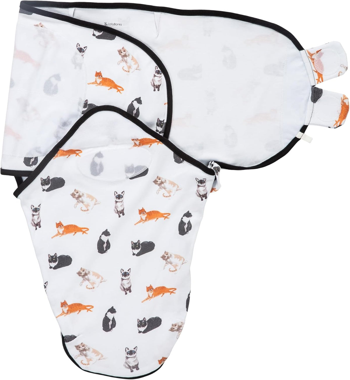 LollyBanks Baby Swaddles, 100% Organic Cotton Swaddle for Newborns Boys and Girls, 0-3 Months