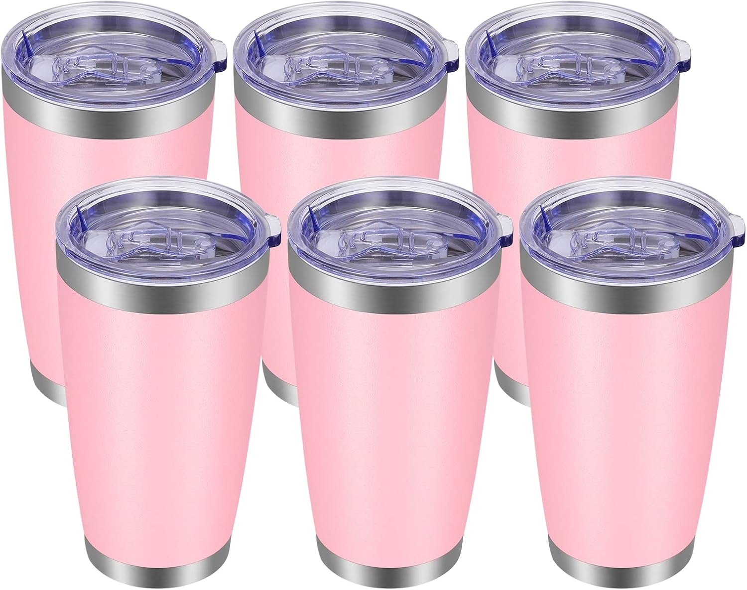 VEGOND 20oz Tumbler with Lid and Straw Stainless Steel Tumbler Cup Bulk Vacuum Insulated Double