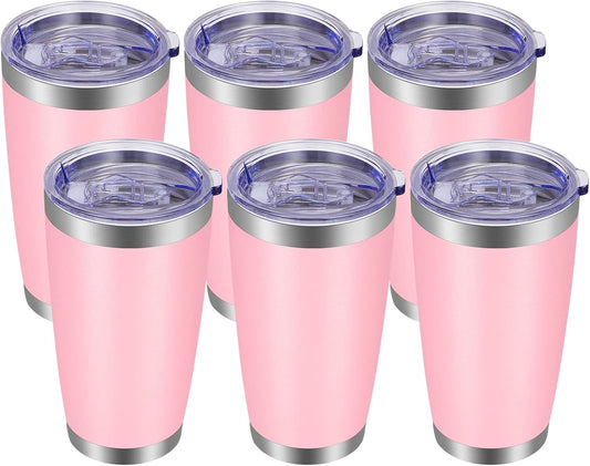 VEGOND 20oz Tumbler with Lid and Straw Stainless Steel Tumbler Cup Bulk Vacuum Insulated Double