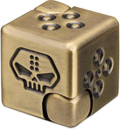Metal Infinity Cube Fidget Spinner for Kids Adults, 2-in-1 Magnet Dice Fidget Hand Toys Focus
