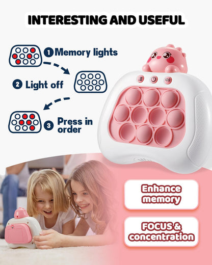 Quick Push Game Console,4 Modes Games, A Toy Game Machine That Exercises Reaction Ability and