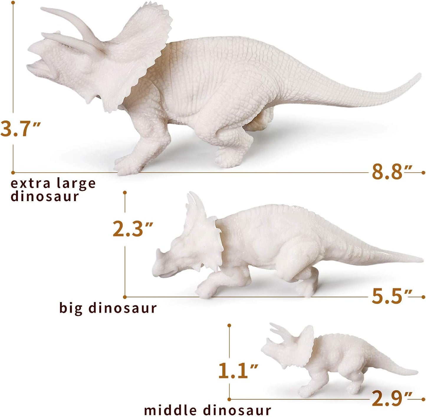 3D Dinosaurs Painting Kit with 12 Dinos for Kids Age 3-15, Arts and Crafts Kits Drawing Toys with