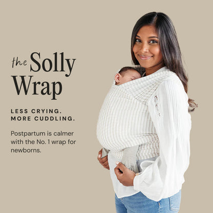 Solly Baby Wrap, Buttery-Soft Baby Carrier Newborn to Toddler 8-25 Lbs., Lightweight & Hands-Free