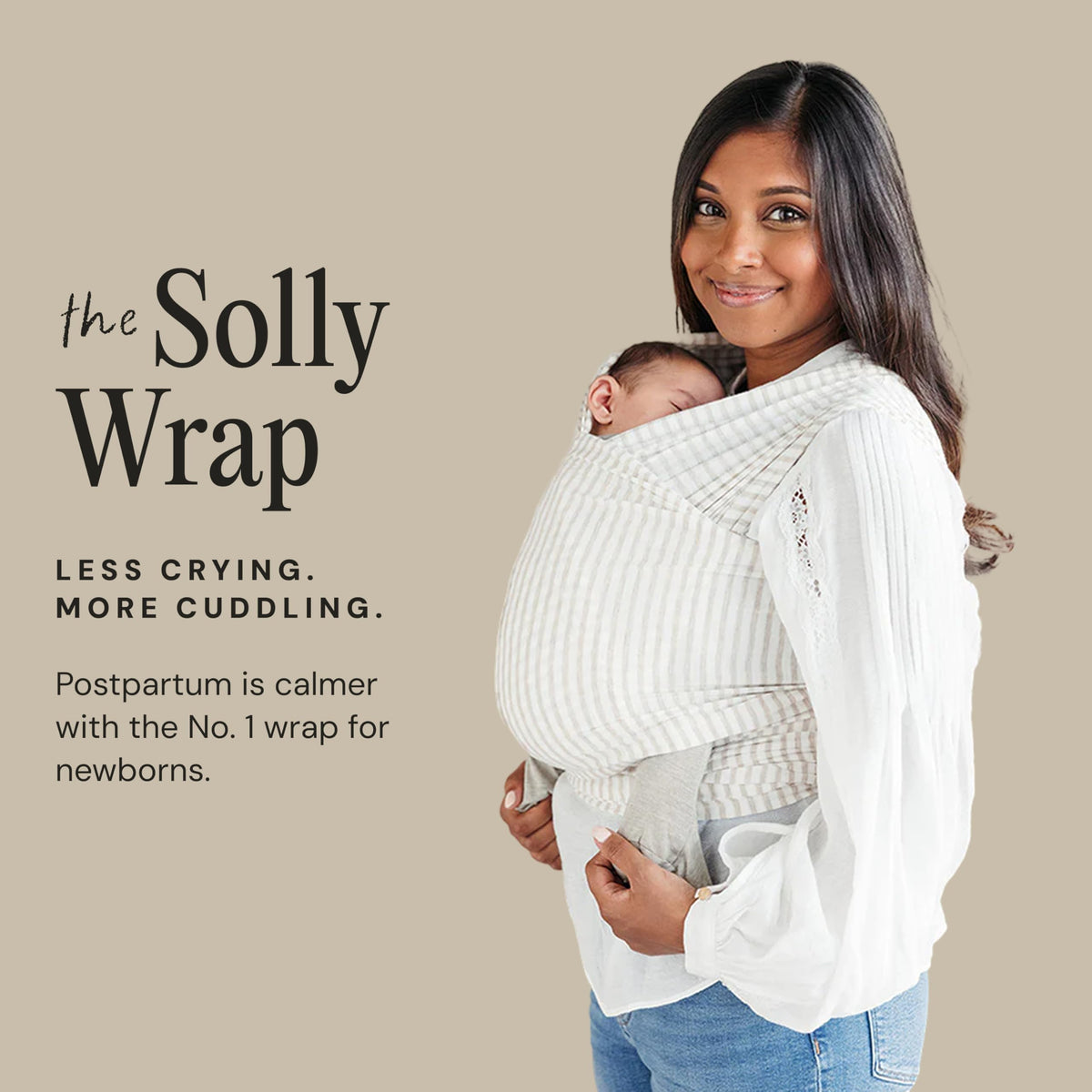Solly Baby Wrap, Buttery-Soft Baby Carrier Newborn to Toddler 8-25 Lbs., Lightweight & Hands-Free