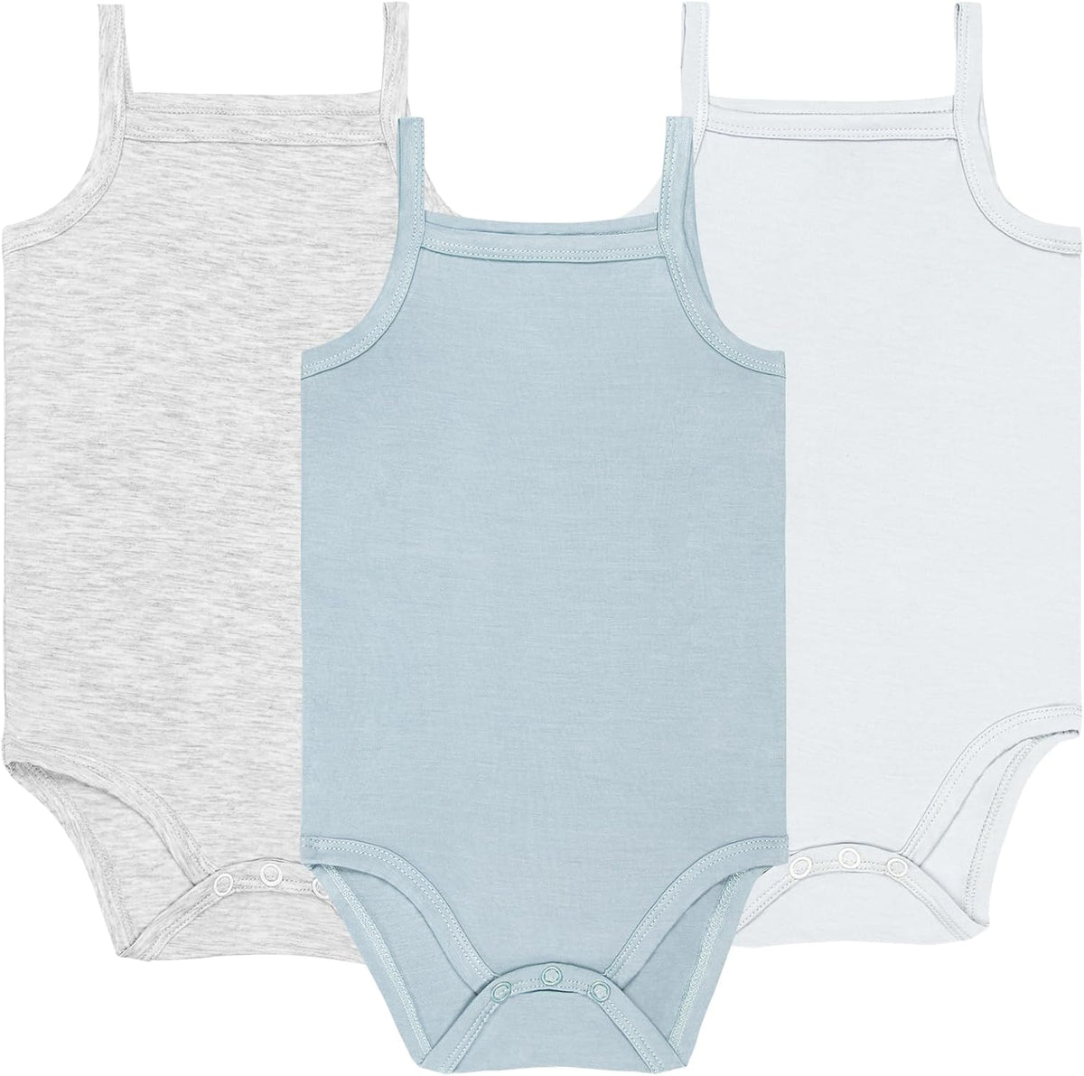 GUISBY Rayon Made from Bamboo Undershirt boy Girl Bodysuit for baby 3-Packs