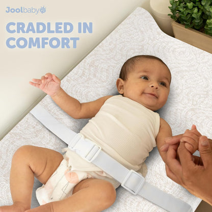 Jool Baby Soft Changing Pad + Washable Cover, Non-Slip - Fits Standard Changing Tables & Dressers