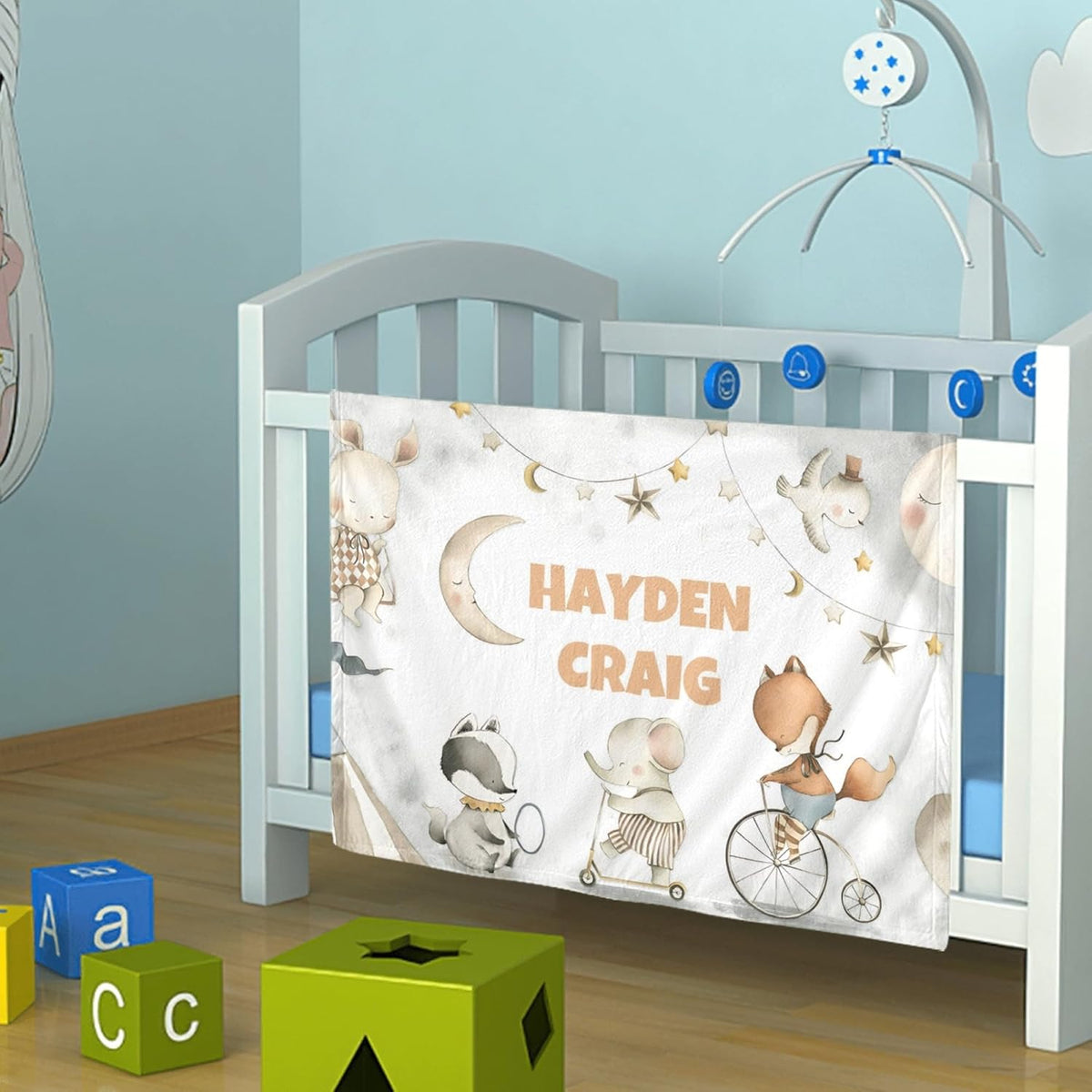 Personalized Baby Blanket, Custom Baby Blanket with Name, Customize Baby Blanket for Baby Girl or