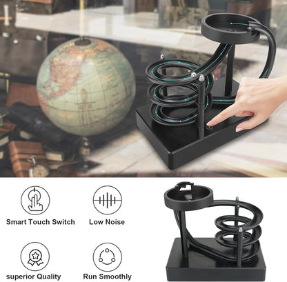 Kinetic Art Perpetual Motion Marble Machine for Home Office, Non-Stop Rolling Ball Toys Science