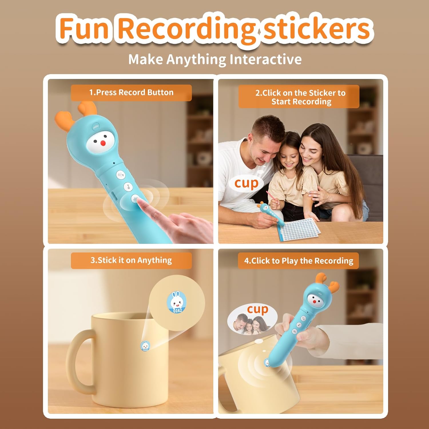 alilo Talking Pen Books Sets for Toddlers 2-6, Kids Learning Electronic Toys, Early Educational