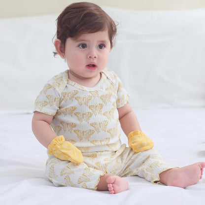 Baby Bodysuit and Pant Set Summer Ribbed Mix Match Infant Boy Girl Clothes Outfits