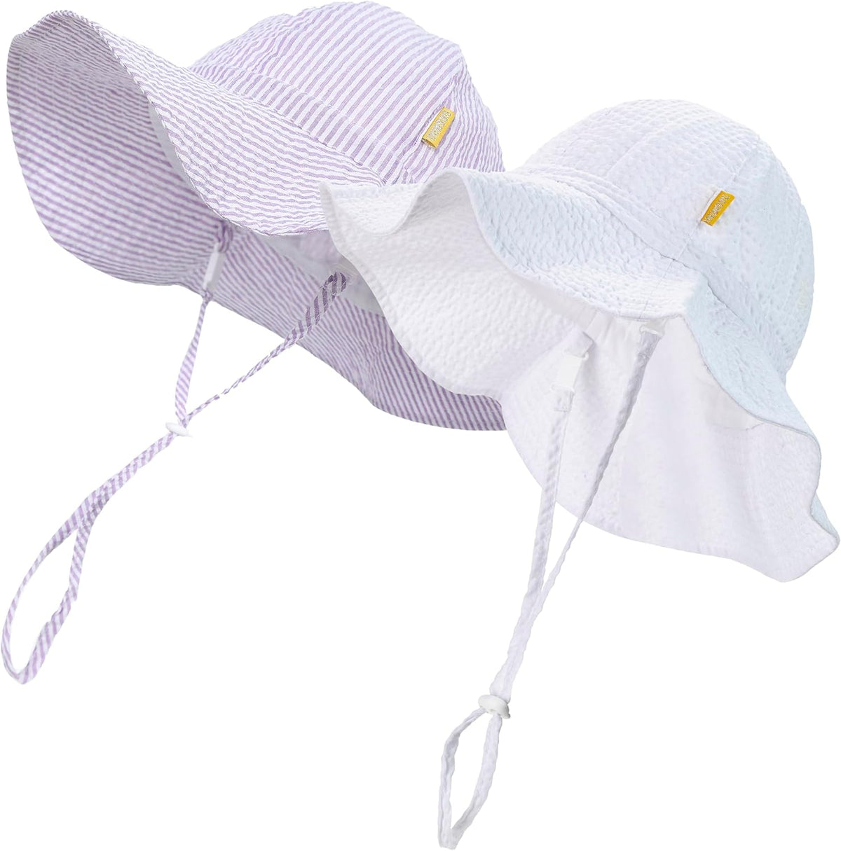Baby & Toddler Wide Brim Sun Hats UPF 50+ Sun Protection Bucket Cap Cute Adjustable Hat in